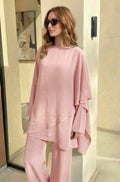 Blush Pure Silk Cape Set