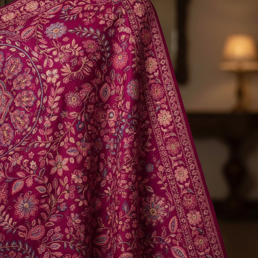 Detail shot of embroidery
