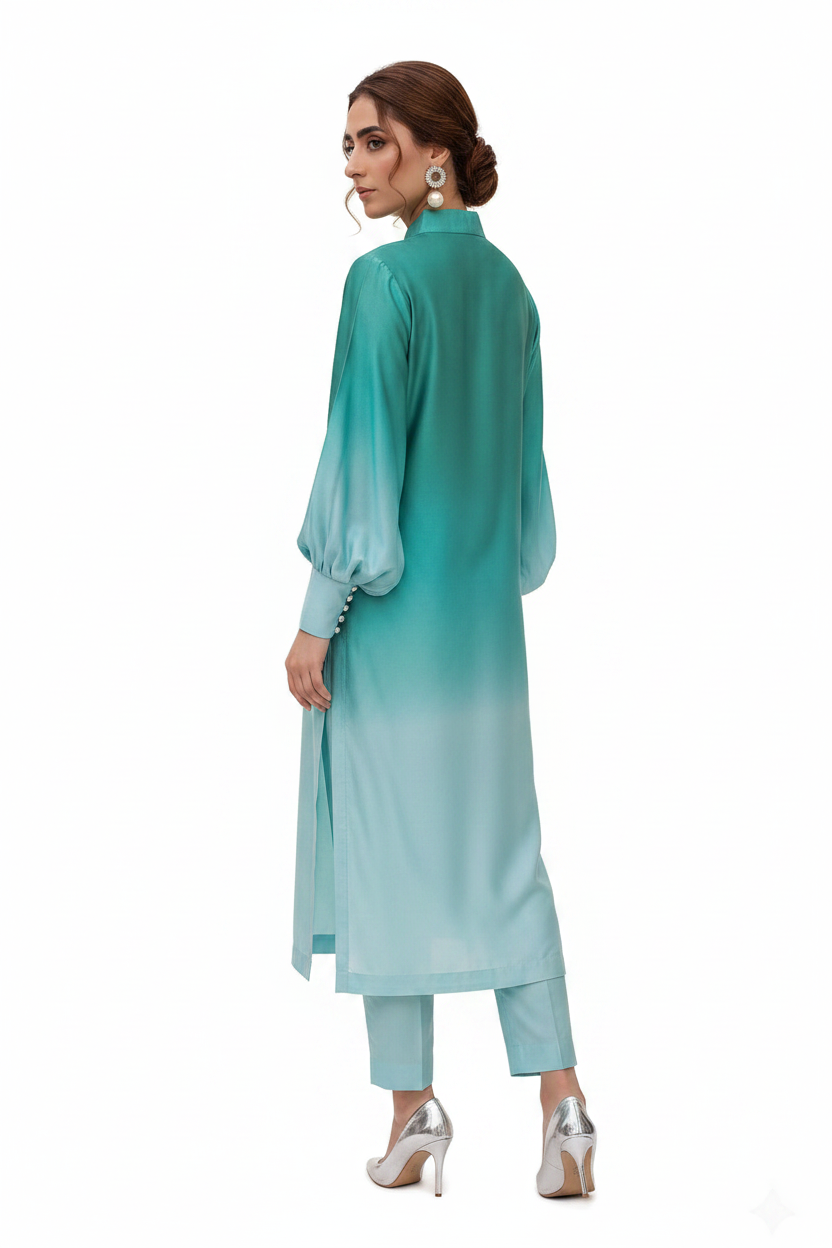 Teal Outfit Back